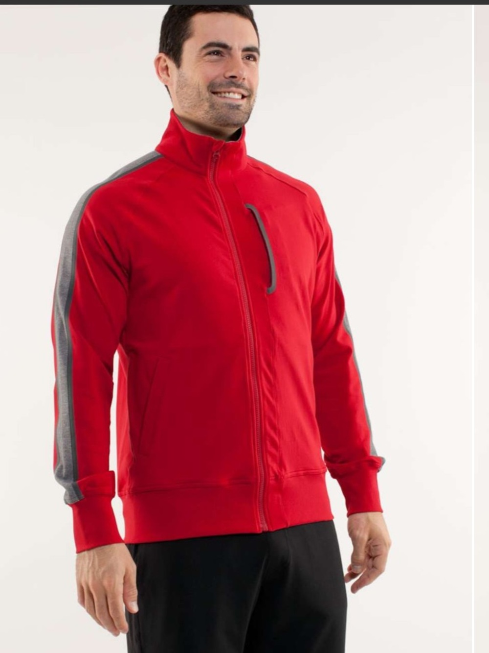 Lululemon Mens Kung Fu Jacket II in Chili Full Zip Size L Track Jacket Coach